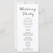 Phases de Lune Turquoise Programme de mariage Blan (Dos)