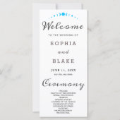 Phases de Lune Turquoise Programme de mariage Blan (Devant)