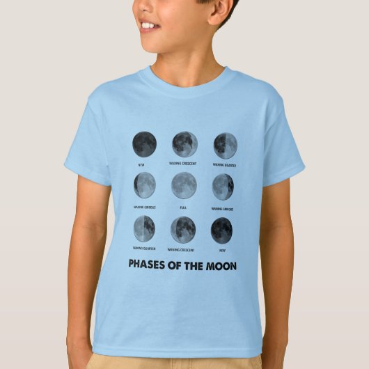 Phases du T-shirt de la lune (Devant)