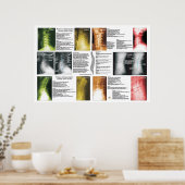 Phases Lombaire Cervical Poster de dégénérescence (Cuisine)