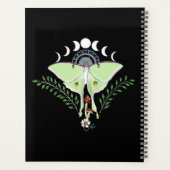 Phases Luna Moth Moon Noir (Dos)