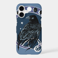 Phases lunaires mystiques du corbeau Ciel nocturne