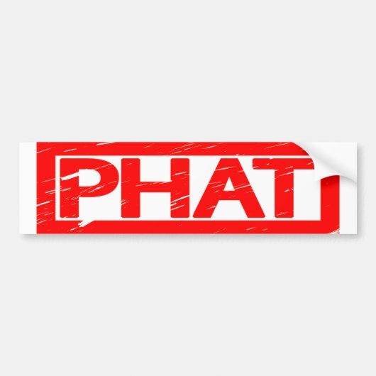 Phat Stamp Bumpersticker (Voorkant)
