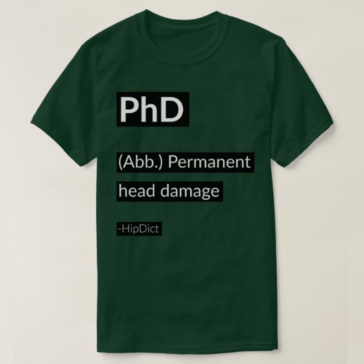 PhD 14 T-shirt (Design voorkant)