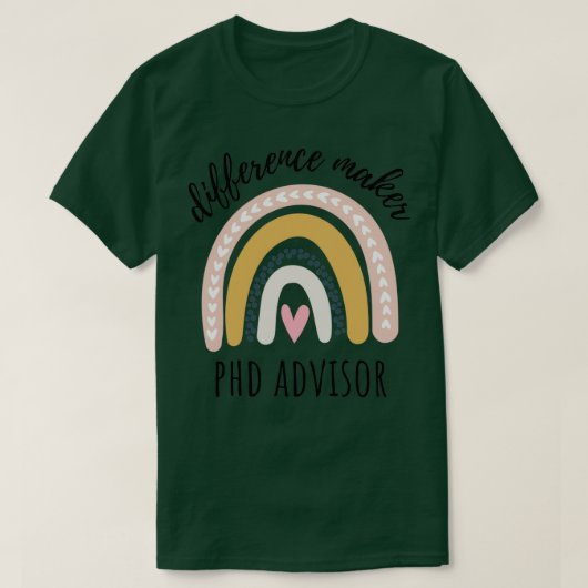 PhD Adviseur Verschillende maker T-shirt (Design voorkant)