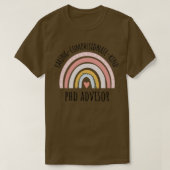 PHD Advisor Pastel Rainbow 1 T-shirt (Design voorkant)