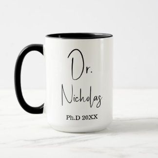 PhD afstudeercadeau doctoraat afgestudeerde mok