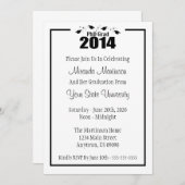 PhD Afstudeerder 2014 Afstuderen Uitnodiging (Zwar (Voorkant / Achterkant)