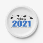 Phd-Afstudeerder 2021 Afstudiepunten en diploma's Papieren Bordje (Voorkant)