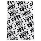 PhD Afstudeerder 2022 Afstuderen Gift Bag (zwart) Medium Cadeauzakje (Achterkant)