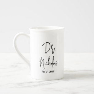 PhD Afstuderen Gift Doctorate graad Afstuderen Porselein Kop