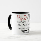 PhD-Afstuderen Mok (Voorkant links)