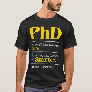 PhD Afstuderen Ph.D. Afstuderen doctoraatsgraad de T-shirt