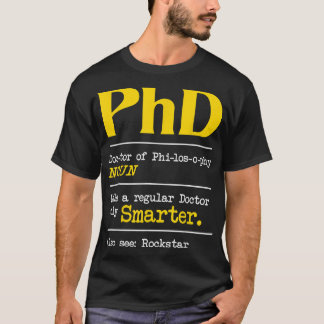 PhD Afstuderen Ph.D. Afstuderen doctoraatsgraad de T-shirt