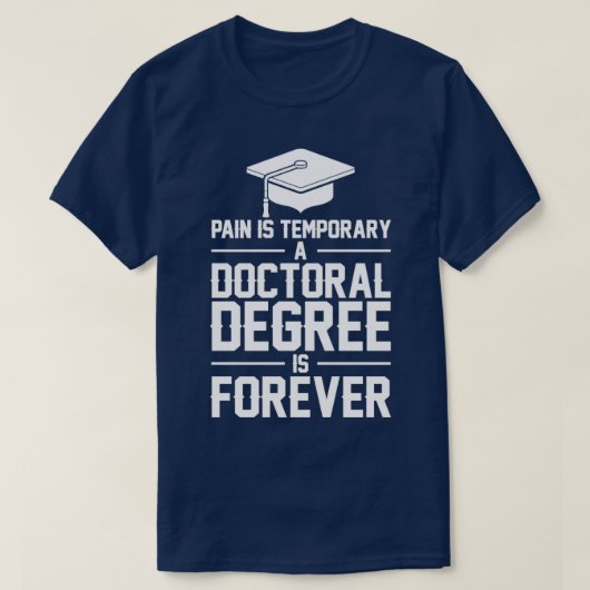 PhD Afstuderen PhD Afstuderen cadeaus voor doctora T-shirt (Design voorkant)