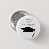 PhD Afstuderen prestatie Academic Succ Ronde Button 3,2 Cm (Voorkant /achterkant)