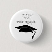 PhD Afstuderen prestatie Academic Succ Ronde Button 3,2 Cm (Voorkant)