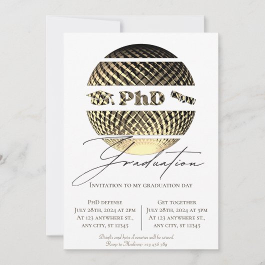 PhD afstuderen uitnodiging (Voorkant)