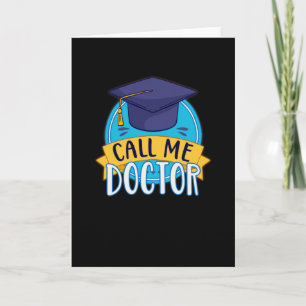 PhD Bel me Doctor die Funny Promotion doceert Kaart