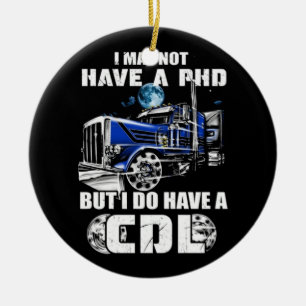 PHD CDL Trucker Keramisch Ornament