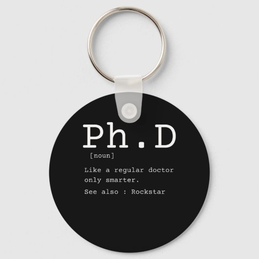 PhD definition filosoy doctor teacher funny Sleutelhanger (Voorkant)