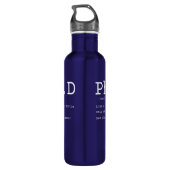 PhD definition filosoy doctor teacher funny Waterfles (Achterkant)