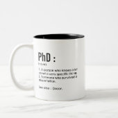 Phd Definition Mug Funny Doctor Graduation Gift  (Gauche)