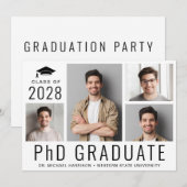 PhD-doctoraat 5 Fotograduatiepartij Kaart (Voorkant / Achterkant)