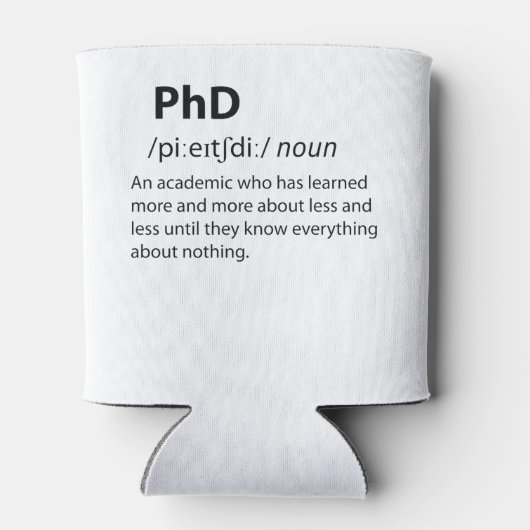 PhD Funny Dictionary Definition Blikjeskoeler (Achterkant)