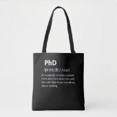 PhD Funny Dictionary Definition Draagtas (Voorkant)