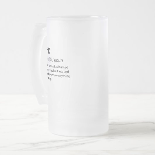 PhD Funny Dictionary Definition Matglas Bierpul (Voorkant links)