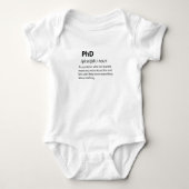 PhD Funny Dictionary Definition Romper (Voorkant)