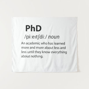PhD Funny Dictionary Definition Wandkleed