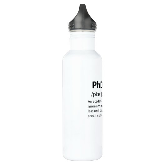 PhD Funny Dictionary Definition Waterfles (Links)