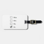 PhD-geschenken voor vrouwen Bagagelabel (Voorkant horizontaal)