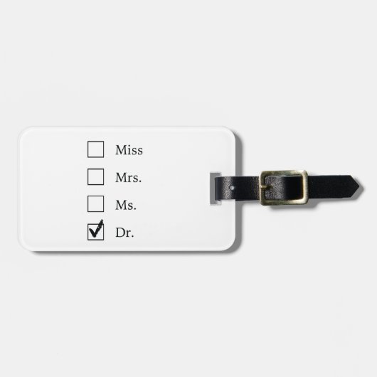 PhD-geschenken voor vrouwen Bagagelabel (Voorkant horizontaal)