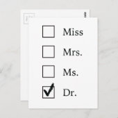 PhD-geschenken voor vrouwen Briefkaart (Voorkant / Achterkant)