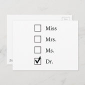 PhD-geschenken voor vrouwen Briefkaart (Voorkant / Achterkant)