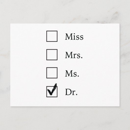 PhD-geschenken voor vrouwen Briefkaart (Voorkant)