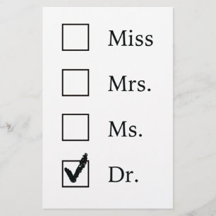 PhD-geschenken voor vrouwen Briefpapier