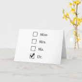 PhD-geschenken voor vrouwen Kaart (Gele Bloem)