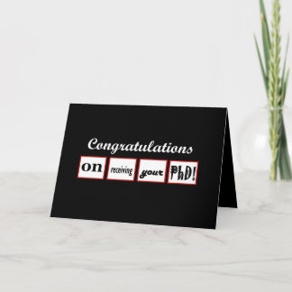 PhD-graad - AANGEPASTE NAAM - Gefeliciteerd Kaart