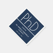 PhD-graad Afstuderen Blue Party Napkin Servet (Hoek)