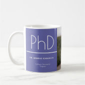 PhD graad Paars Wit Afstuderen Foto Keepomwille Koffiemok (Links)