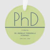PhD gradatie Partij Groen Blauw Ornament (voorkant)