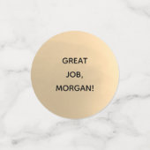 PhD Great Job Naam Goud Zwart Grijs Afstuderen Confetti (Kleine voorkant)