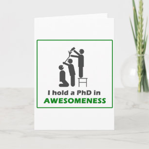 PhD in Awesomeness Kaart