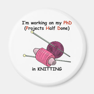 PhD in Knitting Magneet