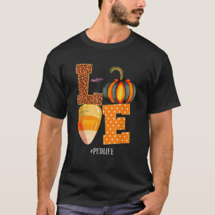 PhD Life Love Nurse Life Halloween Kostuum Leopard T-shirt
