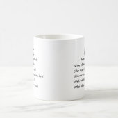 PhD Mok Vraag alsjeblieft geen koffie Mok (Center)